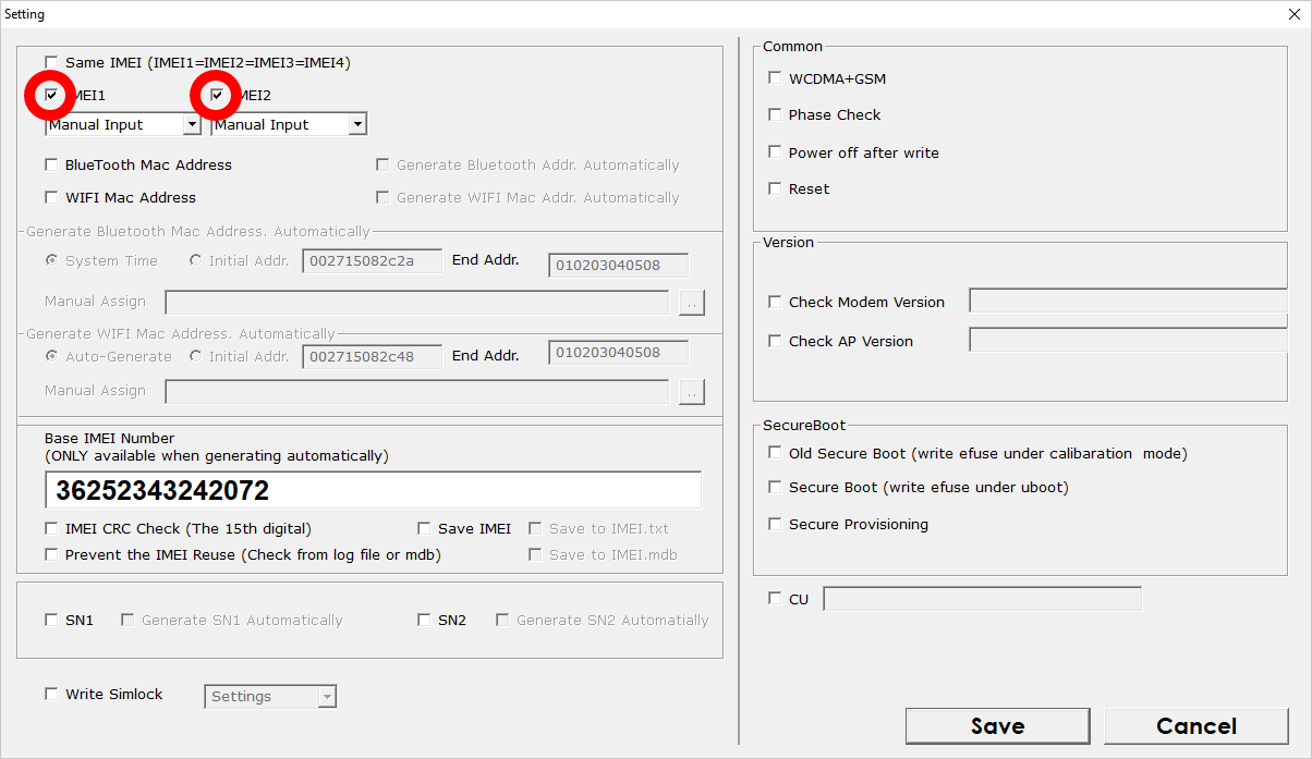 WriteIMEI IMEI Box